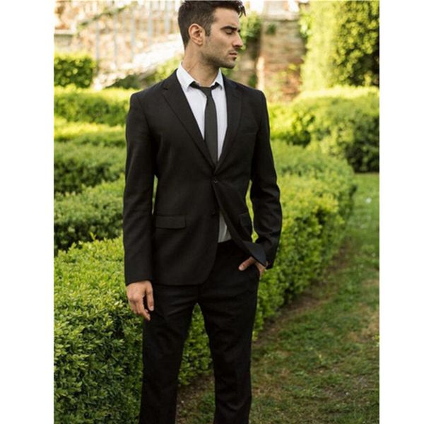 new custom made jacket+pants new men's suits slim fit tuxedo men business suit formal wedding suit blazer for men high quality, White;black